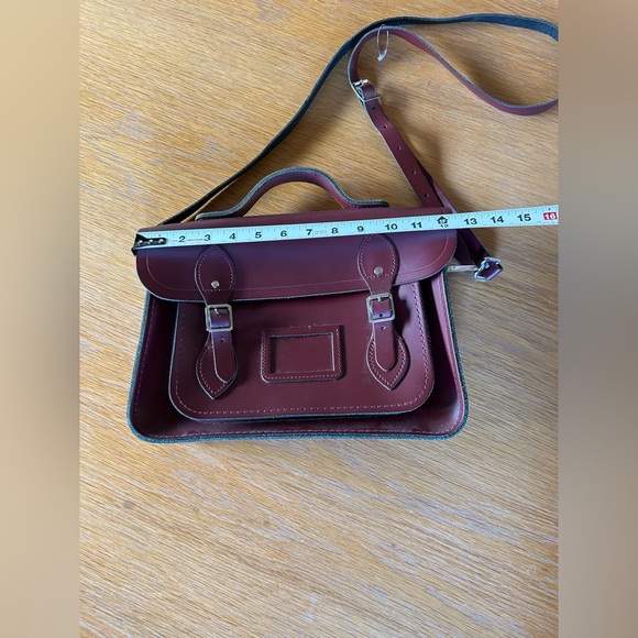 The Cambridge Satchel Company Crossbody Bag Oxblood Made in England - Picture 14 of 16